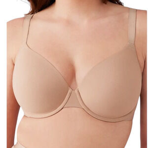 Wacoal bra 853387 Shape Revelation Shallow Top T-shirt tan size 34DD 34E